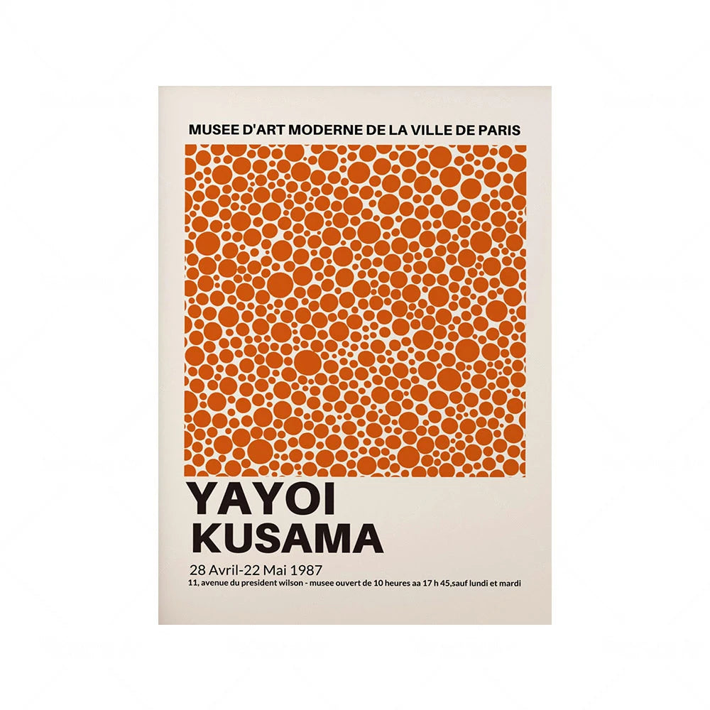 Yayoi Kusama Colourful Canvas Art