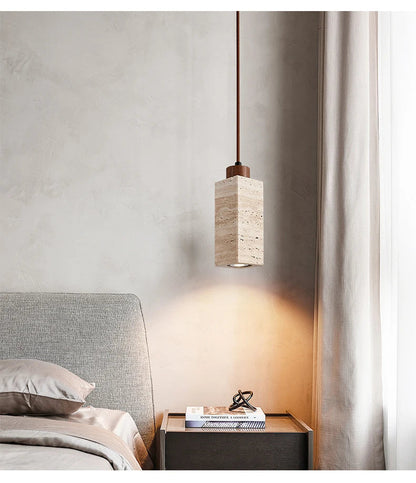 Yellow Marble Wabi-Sabi Pendant Light