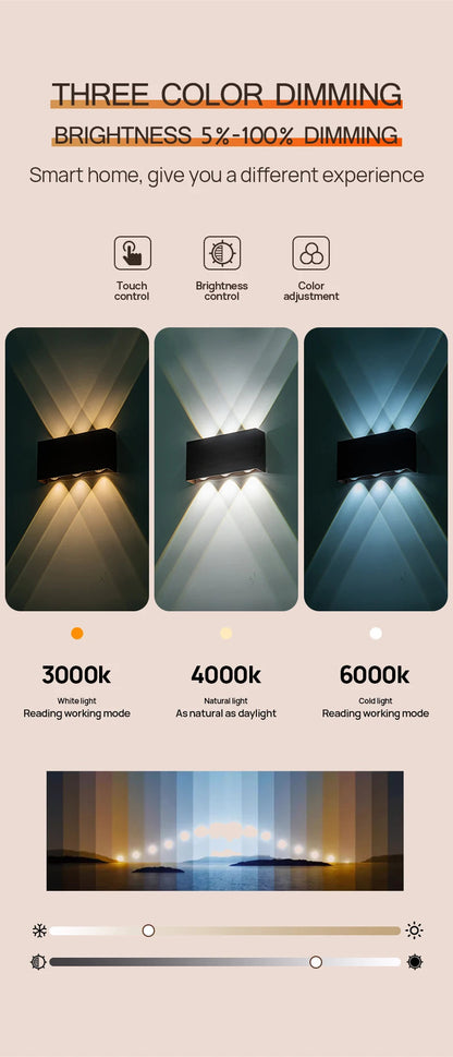 YooE Touch Dimming Wall Lamp