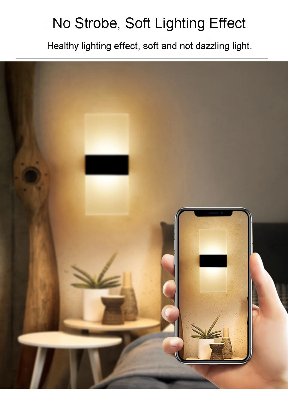 YooE USB Rechargeable LED Wall Lamp