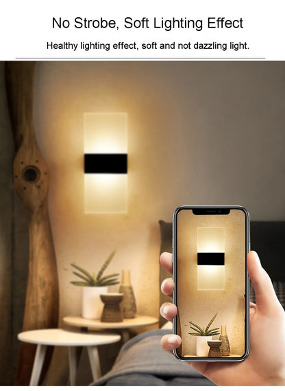 YooE USB Rechargeable LED Wall Lamp