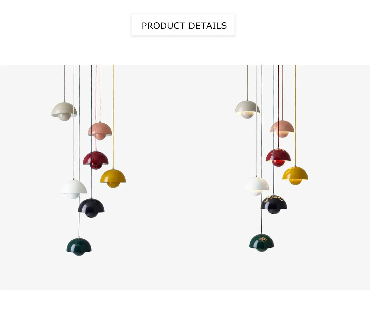 ZODOLAMP Multi-Colour Chandelier Pendant Light