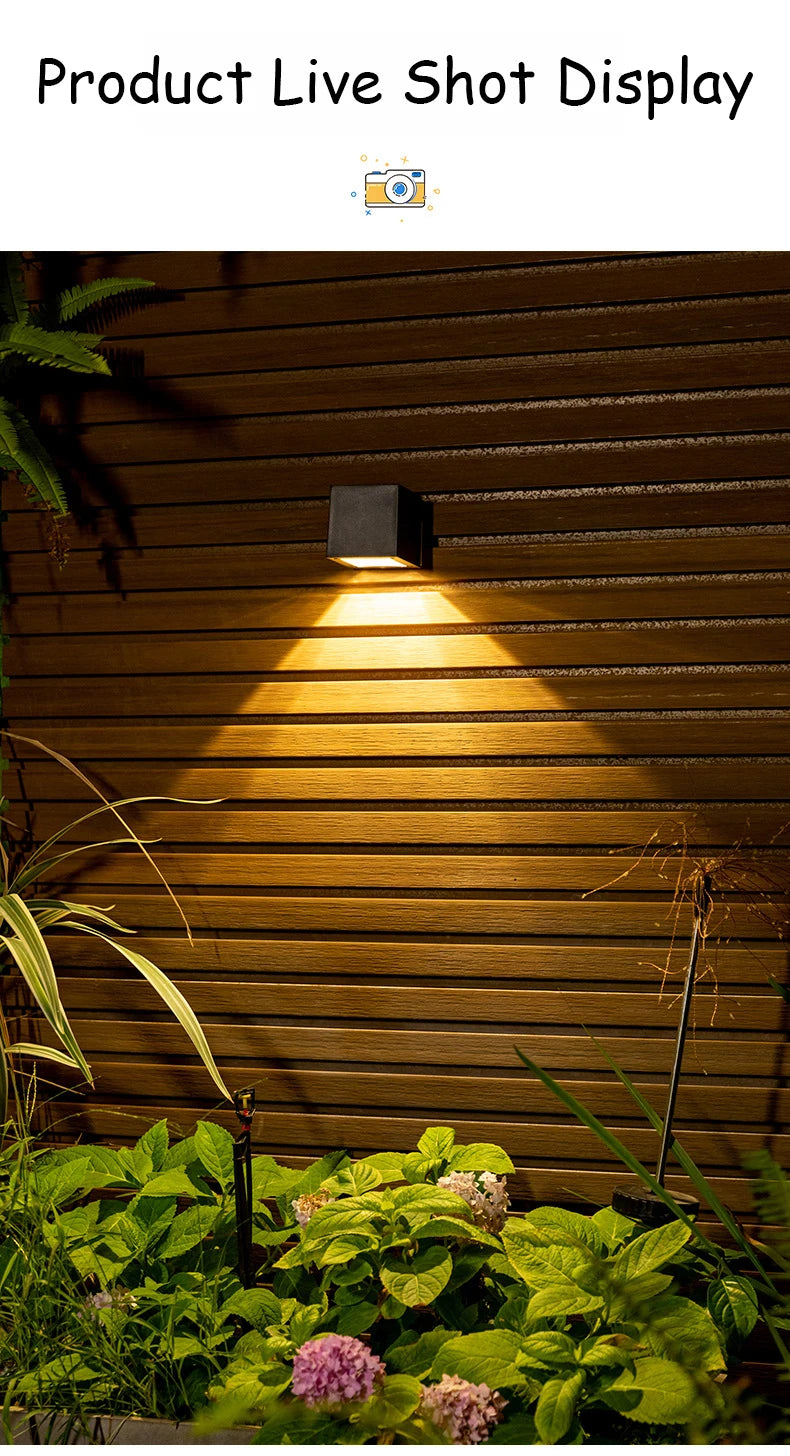 ZTree Solar LED Garden Wall Light