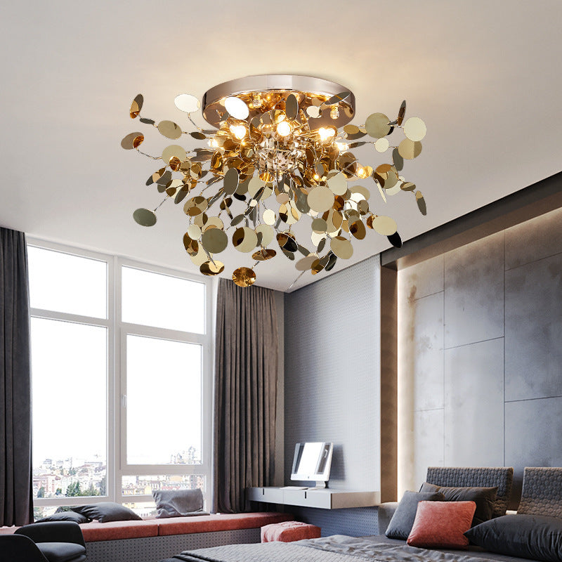 Stainless Steel Blade Chandelier