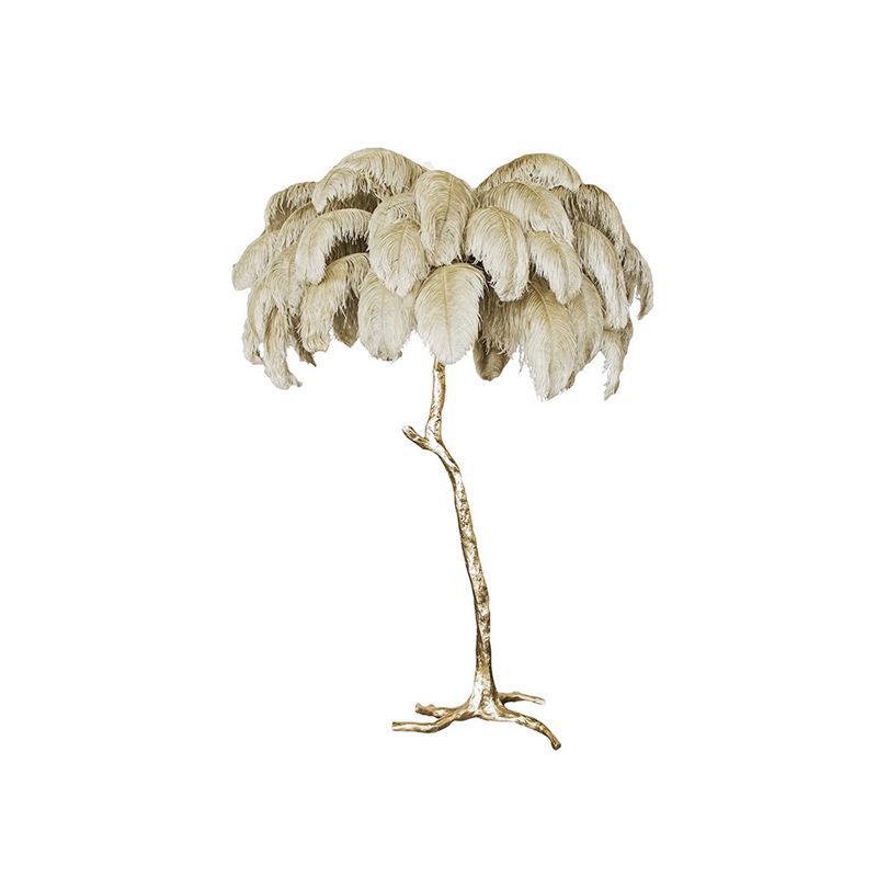 Ostrich Feather Floor Lamp