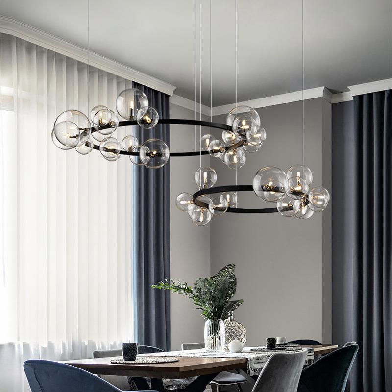Glass Ball Chandelier