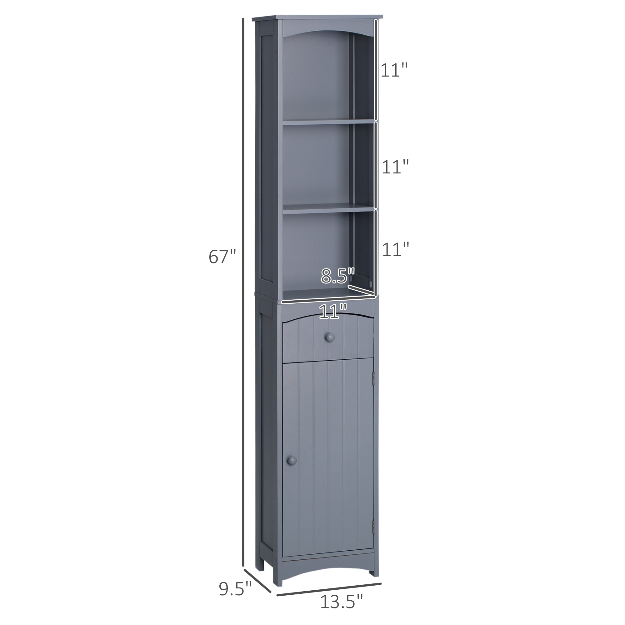 Sleek White Storage Cabinet