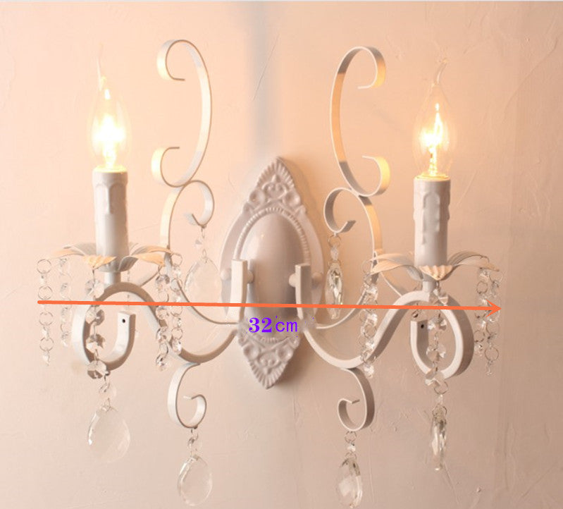Bedroom Bedside Aisle Crystal Wall Lamp