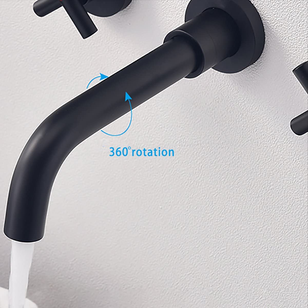 Wall-mounted Bathroom Faucet Elegant Contemporary Style