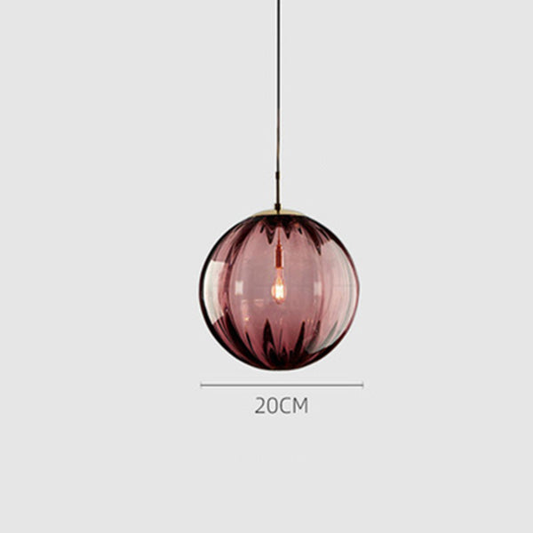 Blue Glass Art Chandelier