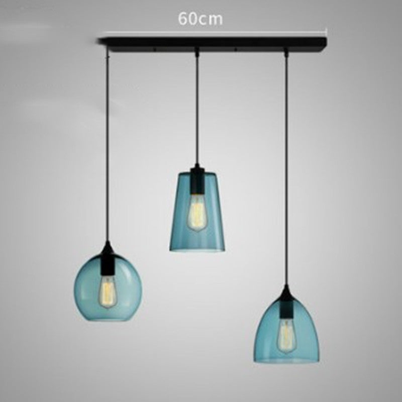 Glass Minimalist Bar Chandelier