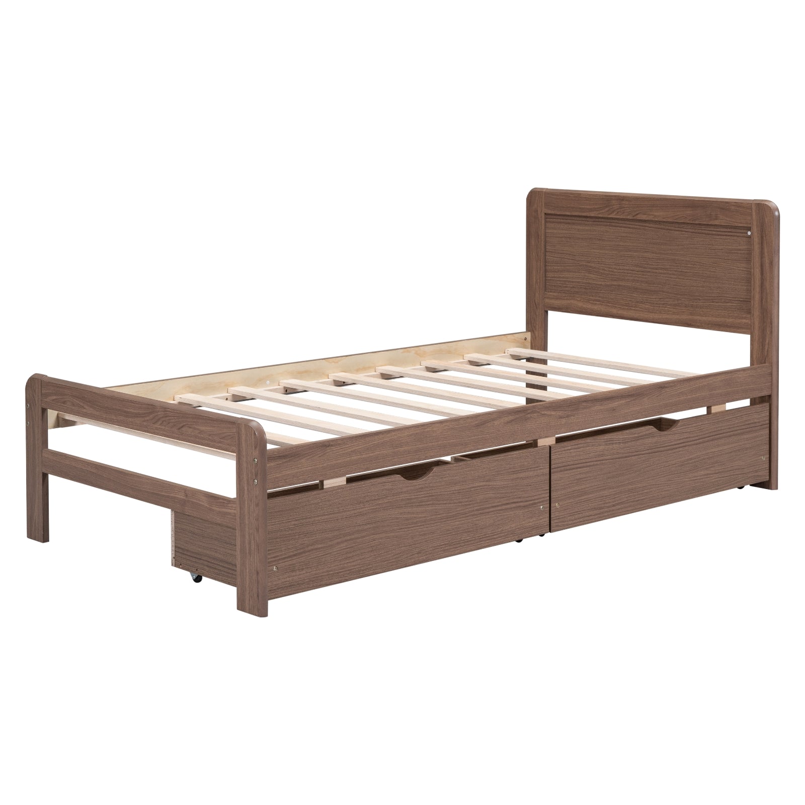 Walnut Platform Bed Frame