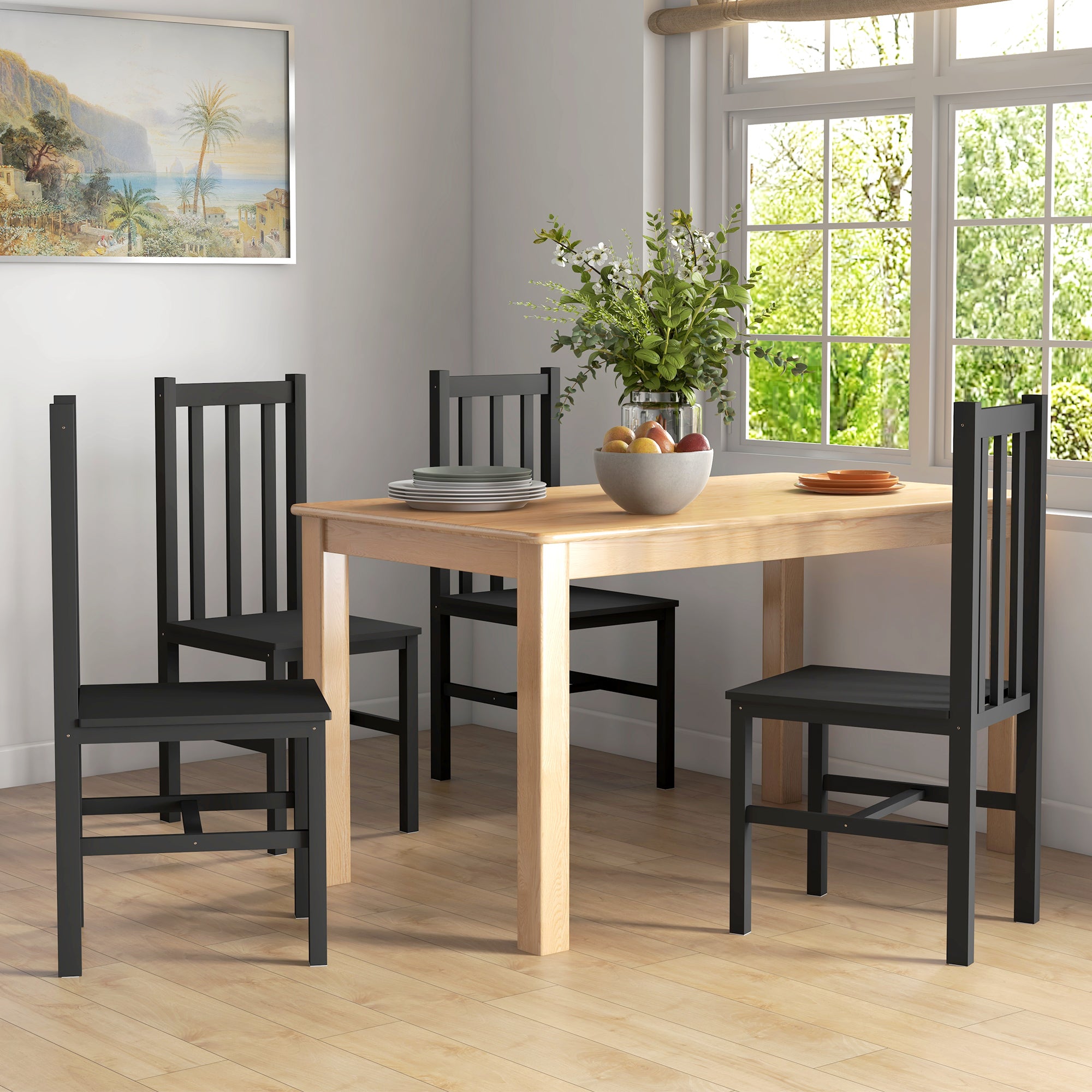Mesa de Comedor y Sillas de Granja