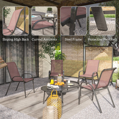 Set of 4 Outdoor Dining Chairs