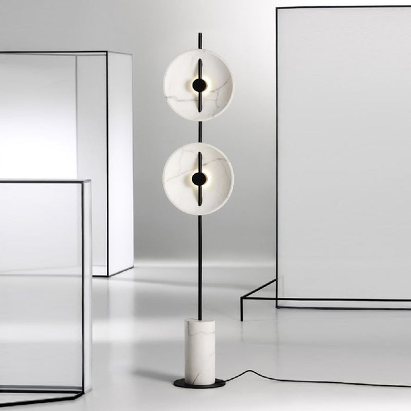 White Marble Living Room Floor Lamp Art Bedroom