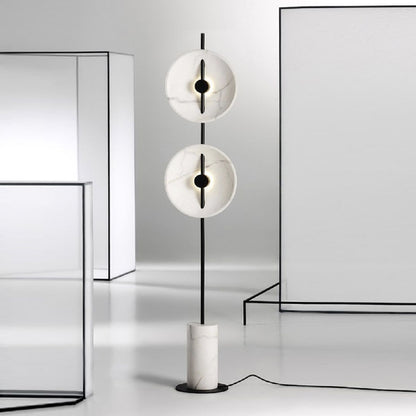 White Marble Living Room Floor Lamp Art Bedroom