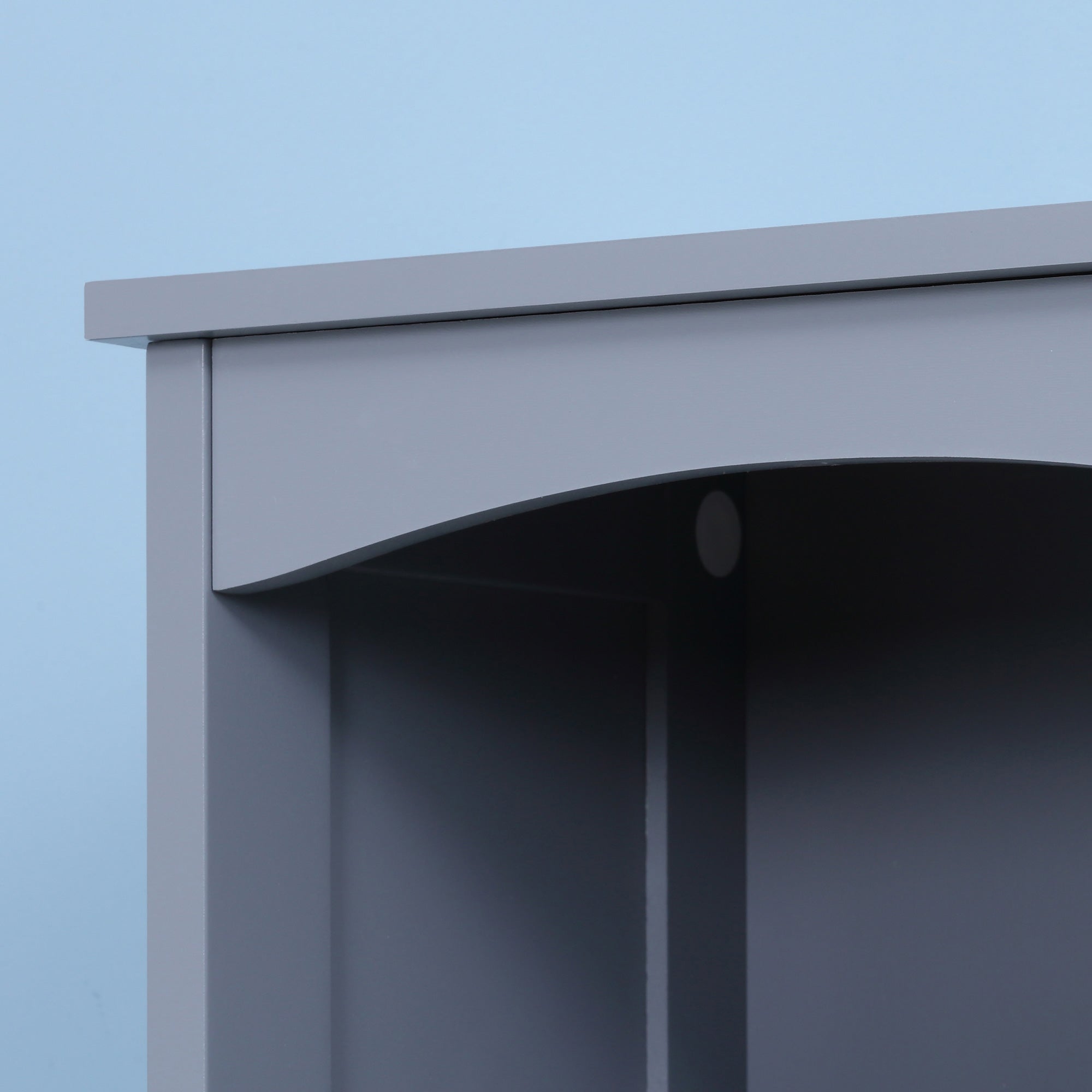Sleek White Storage Cabinet