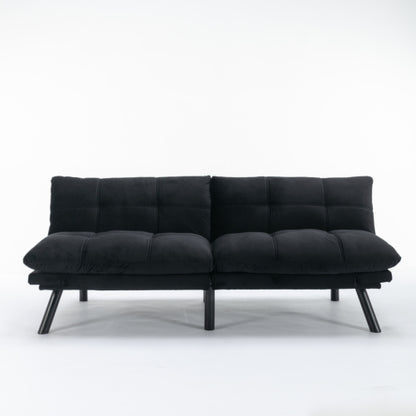 Black Convertible Folding Modern Sofa Bed