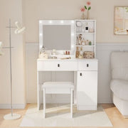 White Nordic Vanity Desk