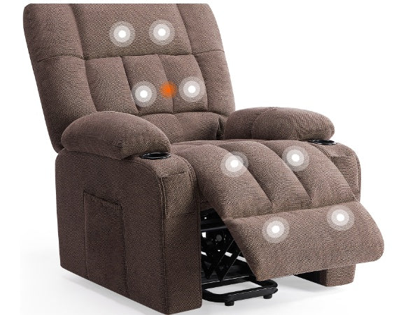 Brown Reclining Sofa
