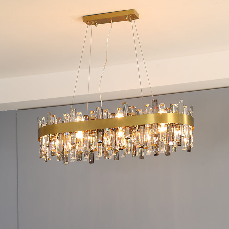 Simple Crystal Living Chandelier