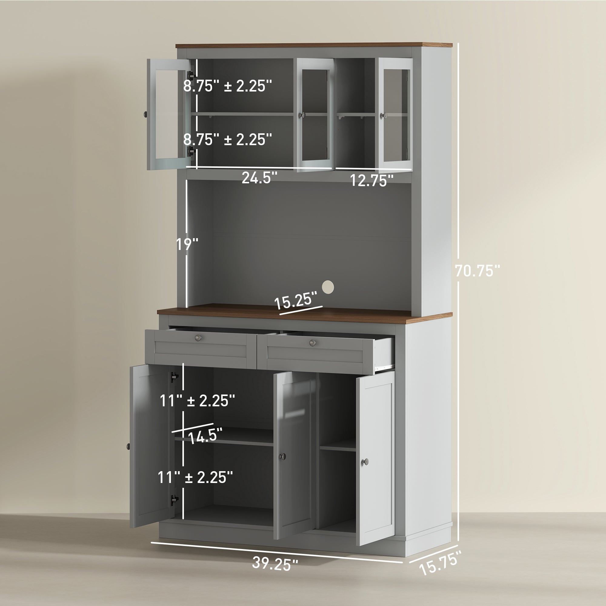 White Pantry Storage Cabinet
