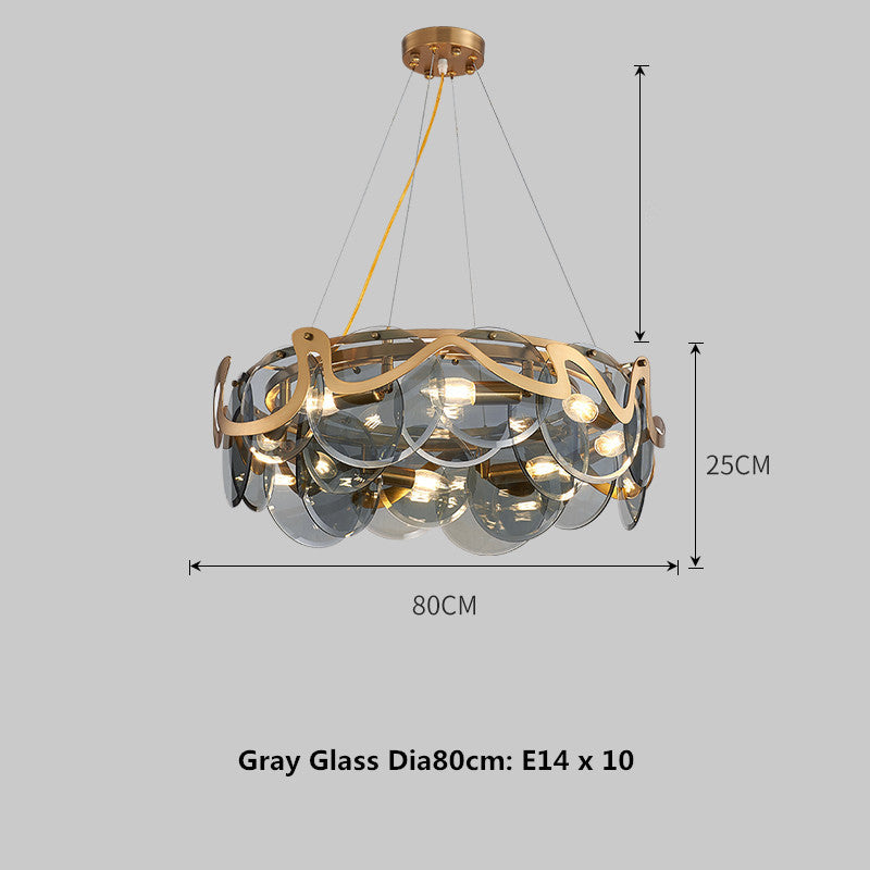 Glass Bar Chandelier