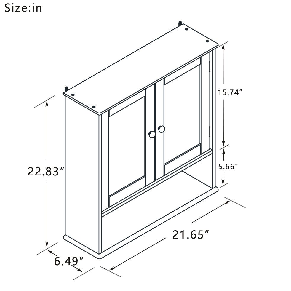 Mirror Door Storage Cabinet