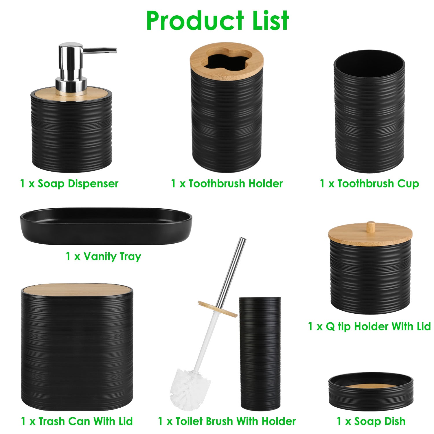 Modern Bathroom Accessories Set
