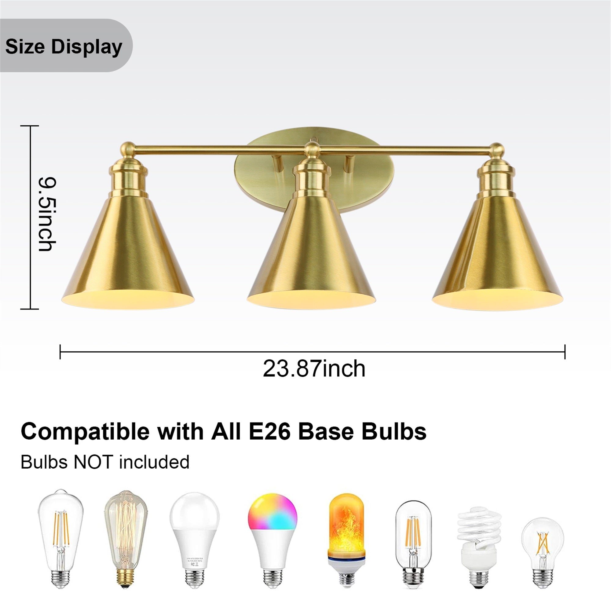 Gold Modern Vanity Light