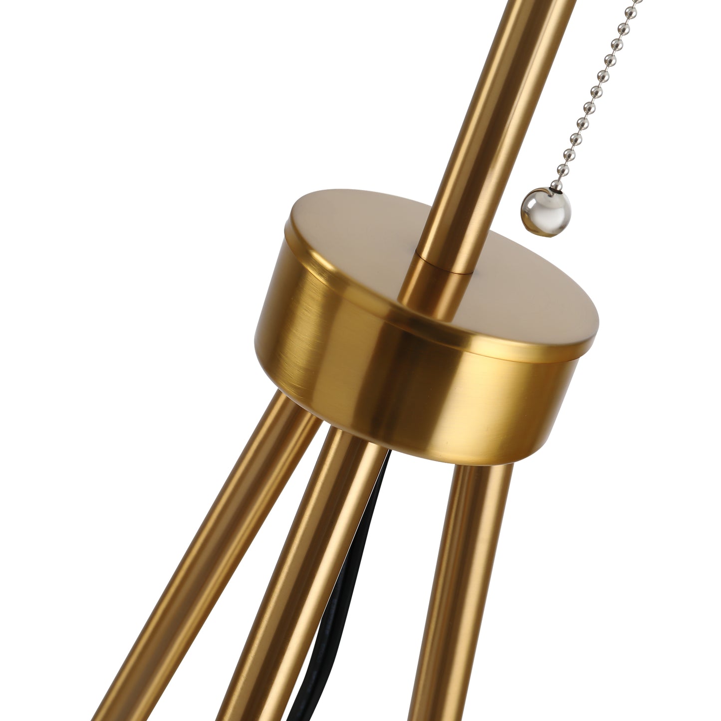 59.75" Tripod Floor Lamp with Pull Chain Standing