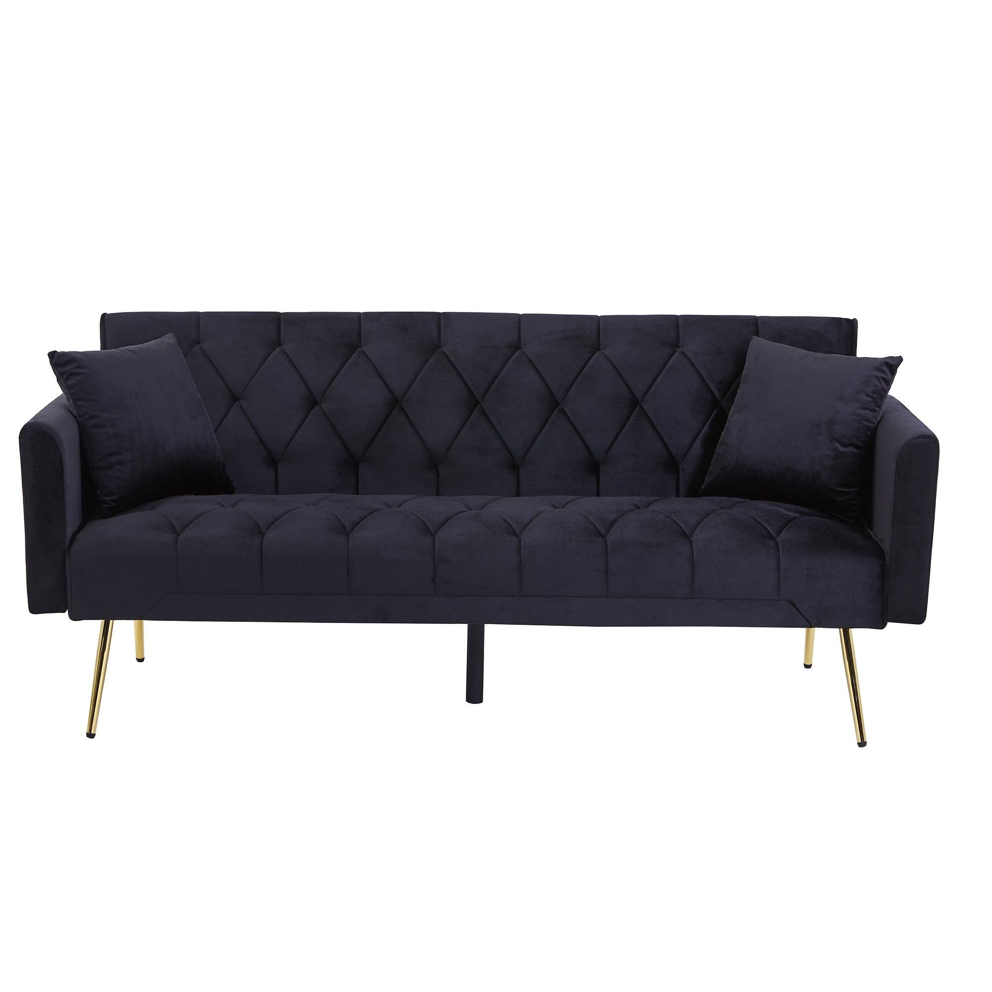 Sofá Cama de Terciopelo Moderno Plegable Futón para Sala de Estar