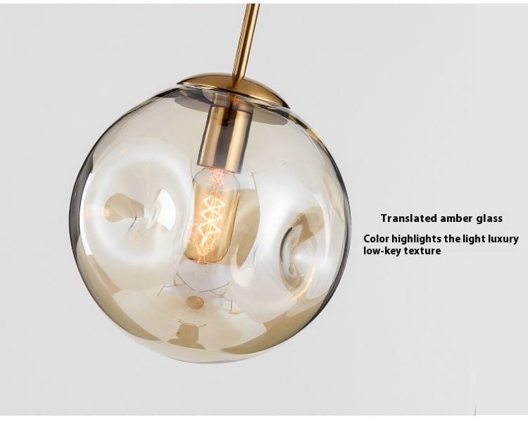 Creative Glass Chandelier Iron Restaurant Window Chandelier