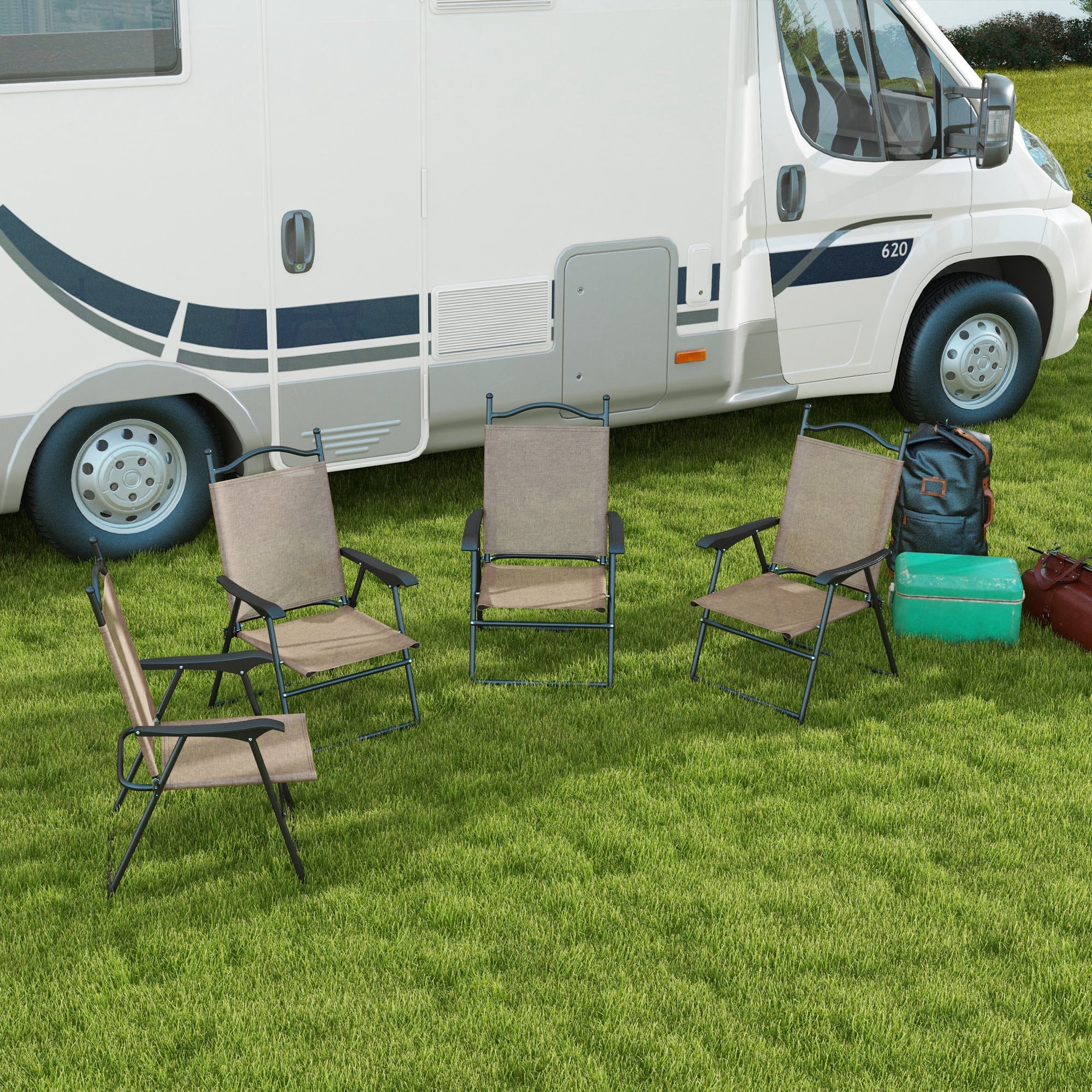 Gray Patio Chair Set
