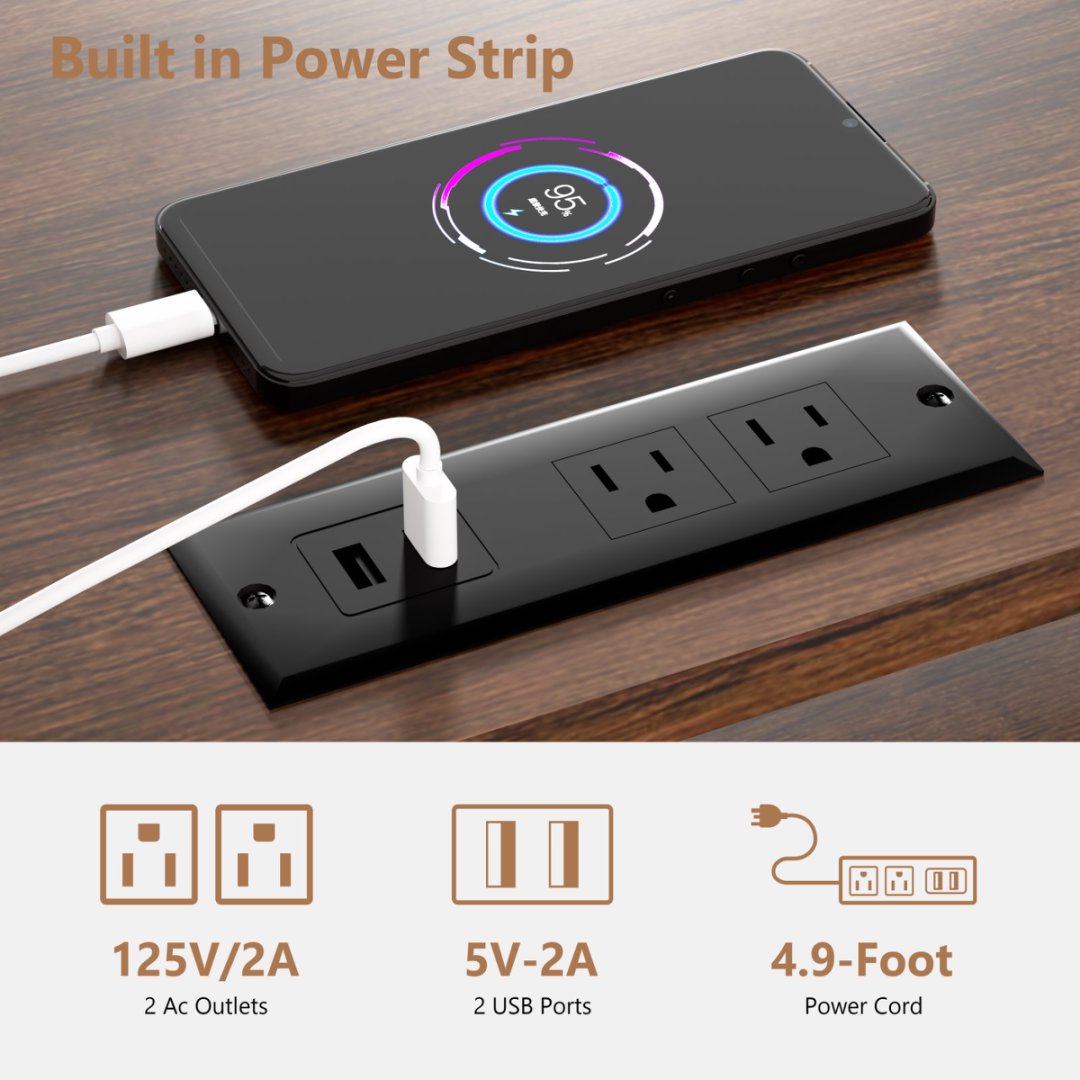 TV Stand For 55 Inch TV, Entertainment Center With Storage Cabinets, Soft Hinge Door With Handle, Media TV Console Table For Living Room Bedroom, Rustic Brown