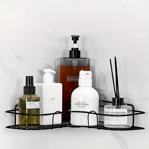 Wall Mounted Triangle Bathroom Shelf No-Punch Install