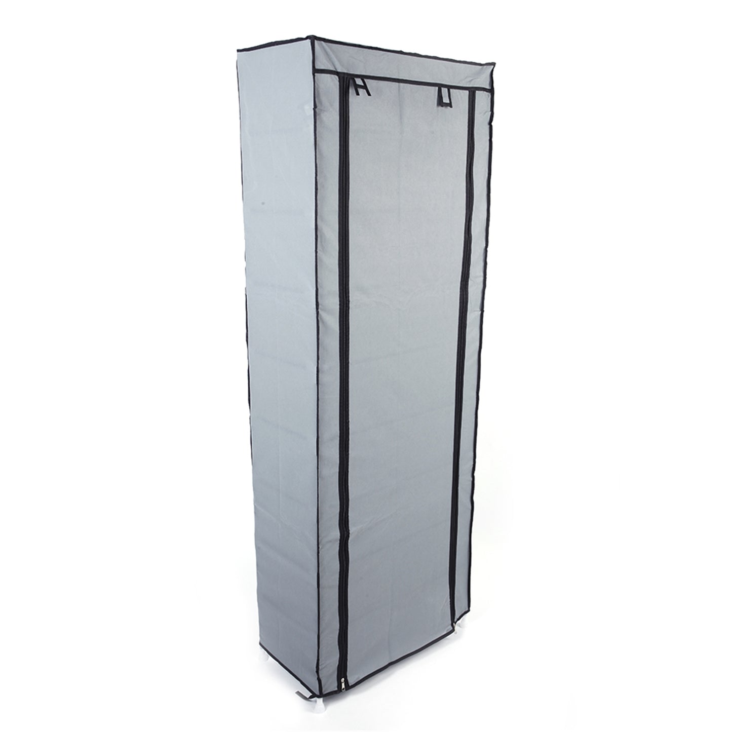 Narrow Shoe Rack With Nonwoven Fabric Covers 10 Tiers Tall Shoe Rack For Closet Entryway Sturdy Shoe Rack Organizer Holds 20-27 Pairs Free Standing Shoe Storage Cabinet Grey