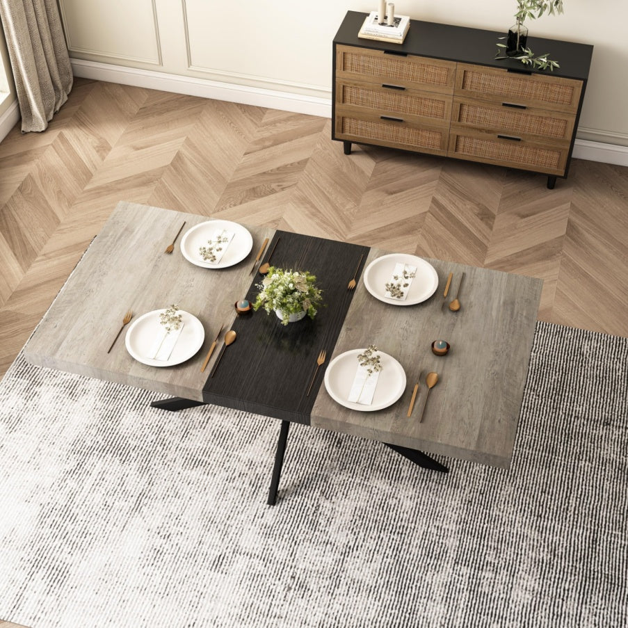 Grey Rectangular Dining Table