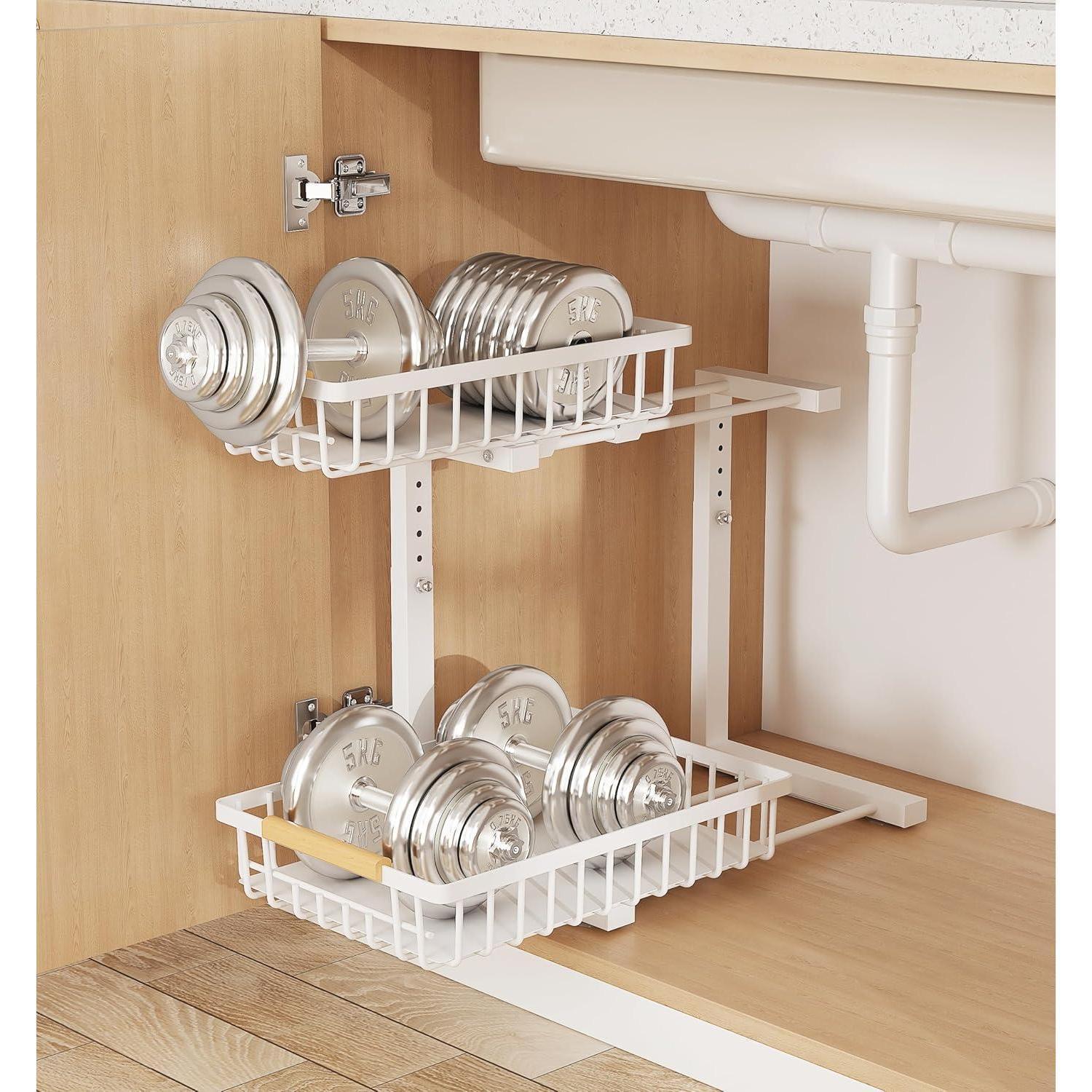 Metal Two-Tier Storage Rack