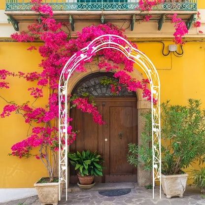 Metal Garden Arch Assemble Freely With 8 Styles Garden Arbor Trellis Climbing Plants Support Rose Arch