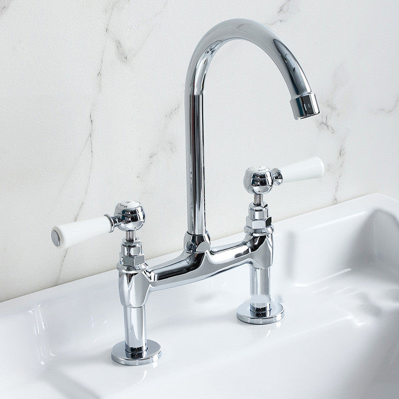 Gold Ceramic Handle Faucet
