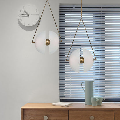 Post-modern Exhibition Hall Glass Window Chandelier