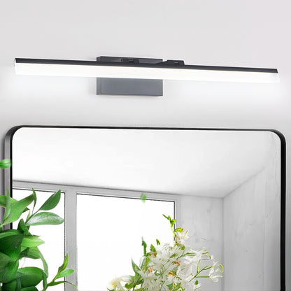 32 Inch Modern LED Bathroom Vanity Light - Sleek Black Metal Wall Light For Mirror, Dressing Room Or Sink Area