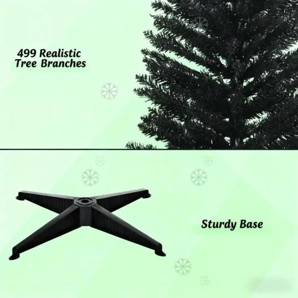 Pencil Christmas Tree With Sturdy Base, Perfect For Modern Holiday Decor