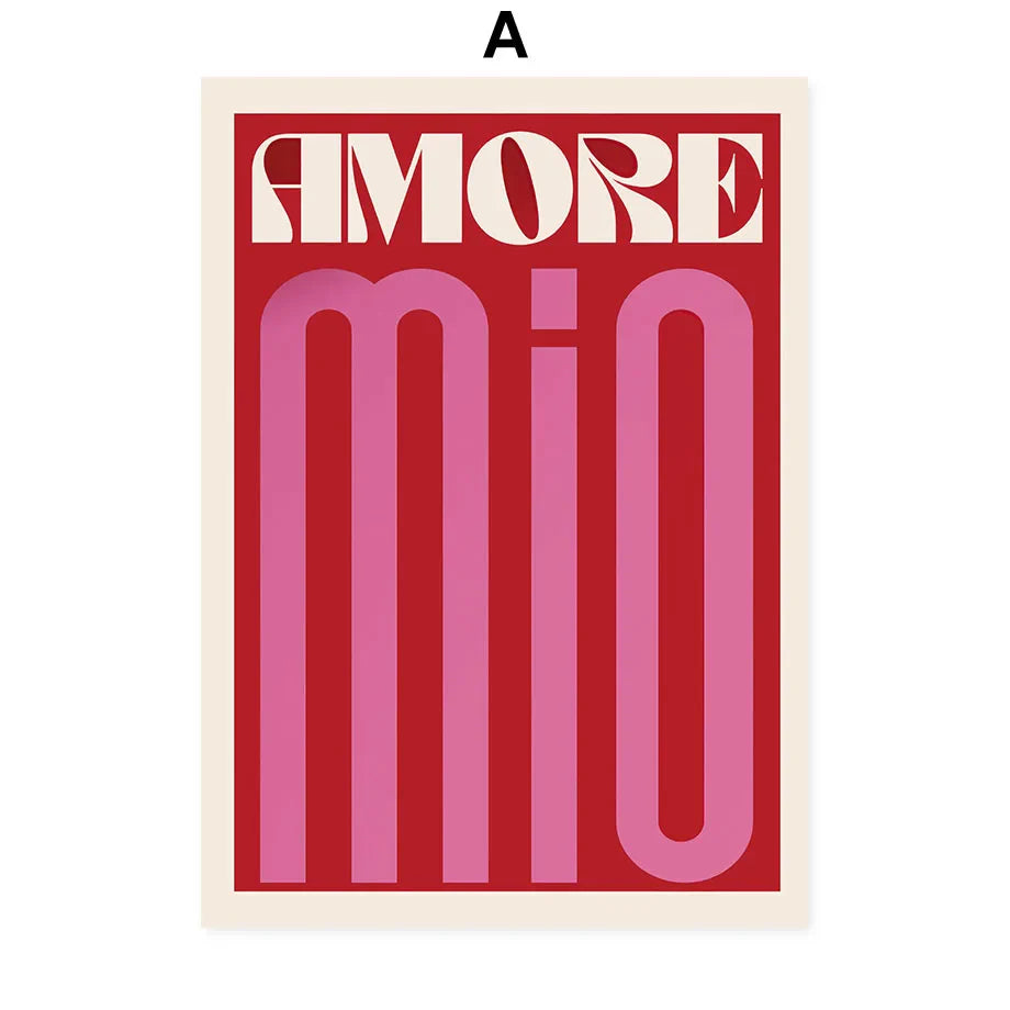 Abstract Flowers Wall Art Print Canvas Decor - A / 50X70CM - Posters