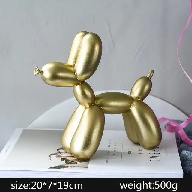 Abstract golden eagle resin statue with a sleek gold resin finish perfect for living room decor