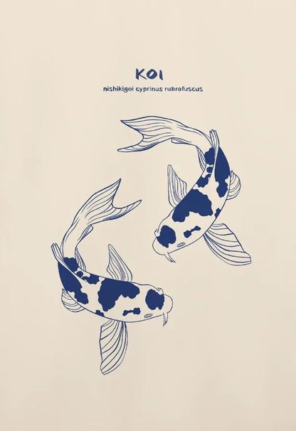 Abstract Lazy Cat Canvas Wall Art - 12 / 30x42cm Unframed