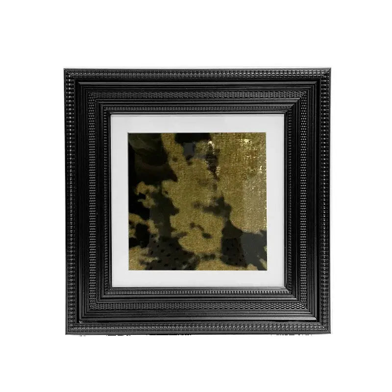 Black ornate picture frame with gold and black abstract modern wall art for decorbites abstract modern living room decor