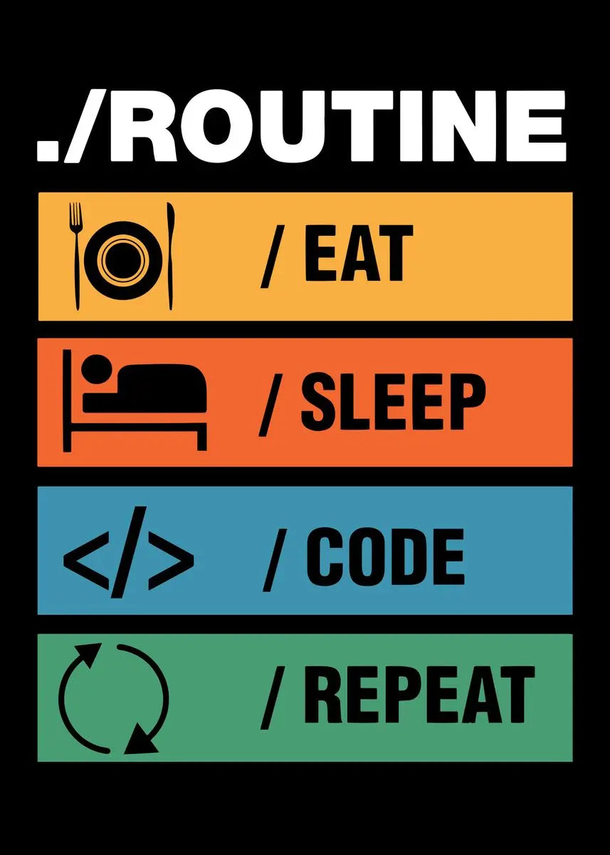 Abstract Programmer Gamer Canvas Wall Art - XY095-4 / 60X80cm Unframed - Posters