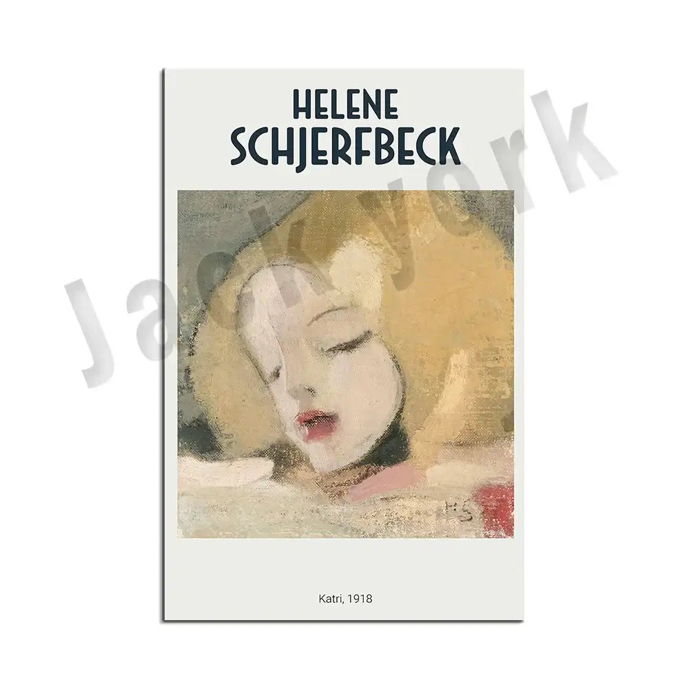 Art print decorbites abstract vintage vintage exhibition poster featuring stylized woman portrait in beige tones